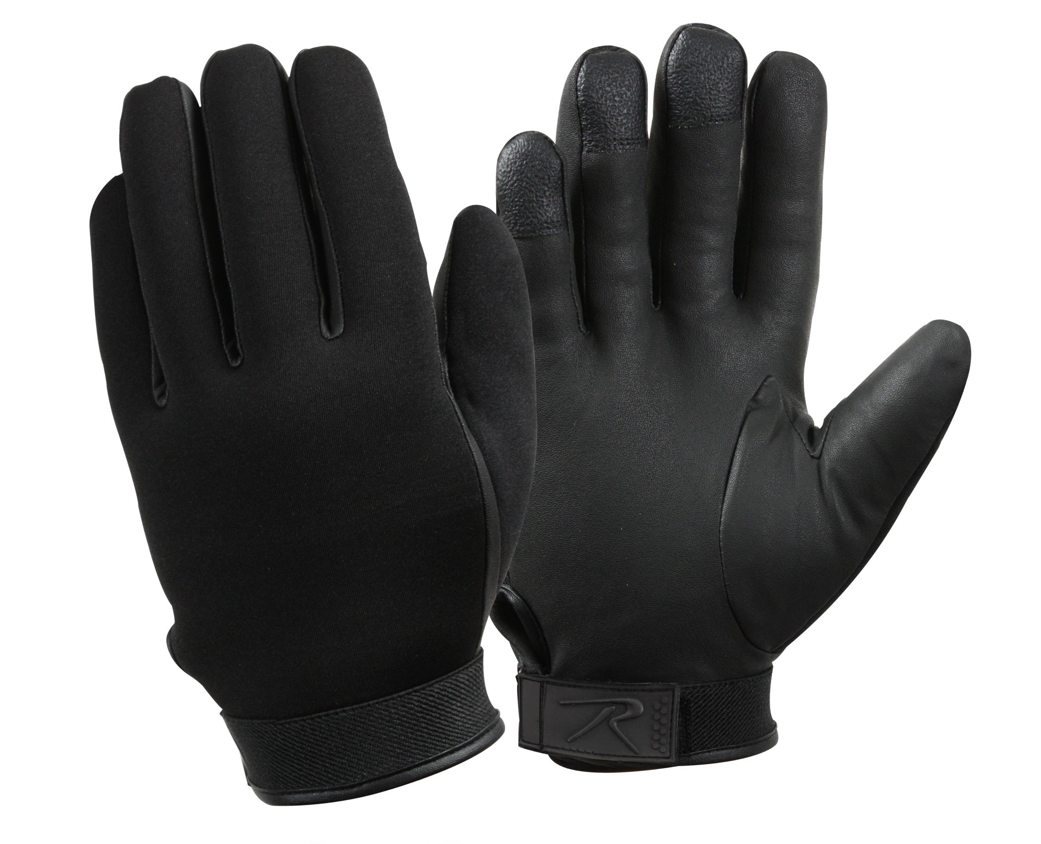 Black Insulated Neoprene Tactical Gloves for Extreme Cold Duty