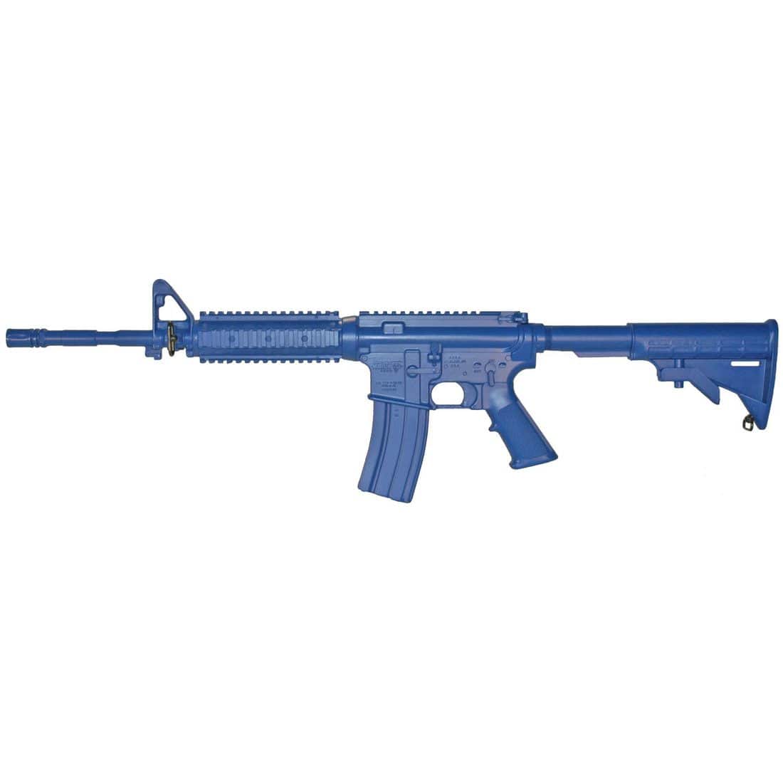 Blueguns Replica Training Gun - M4 Flat Top Open Stock with Forward Rail and 14-Inch Barrel (30 to 60 Days Lead Time)
