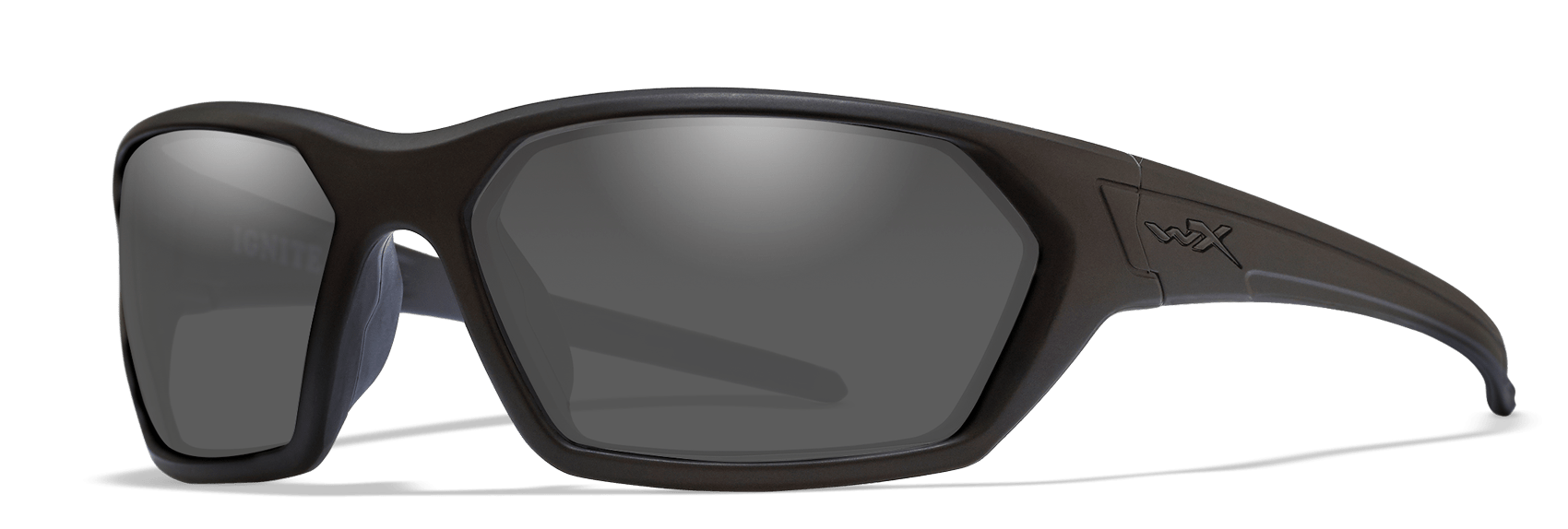 Wiley X Ignite Bulletproof Sunglasses - Matte Black Frame, Smoke Grey Lenses