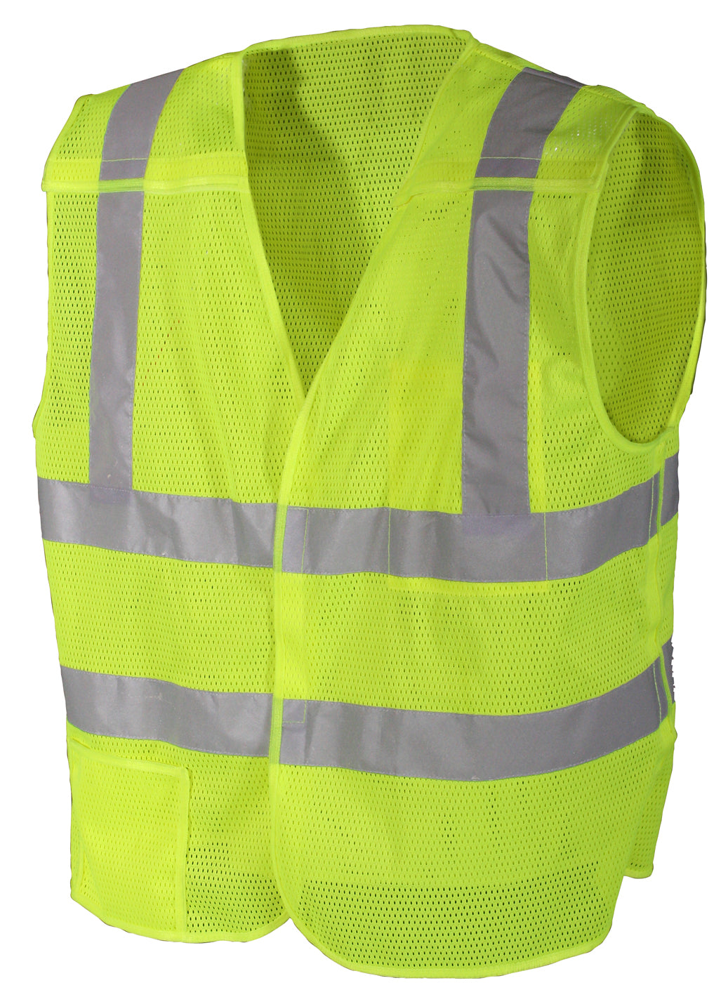 High-Visibility 5-Point Breakaway Safety Vest for Enhanced Worker Protection