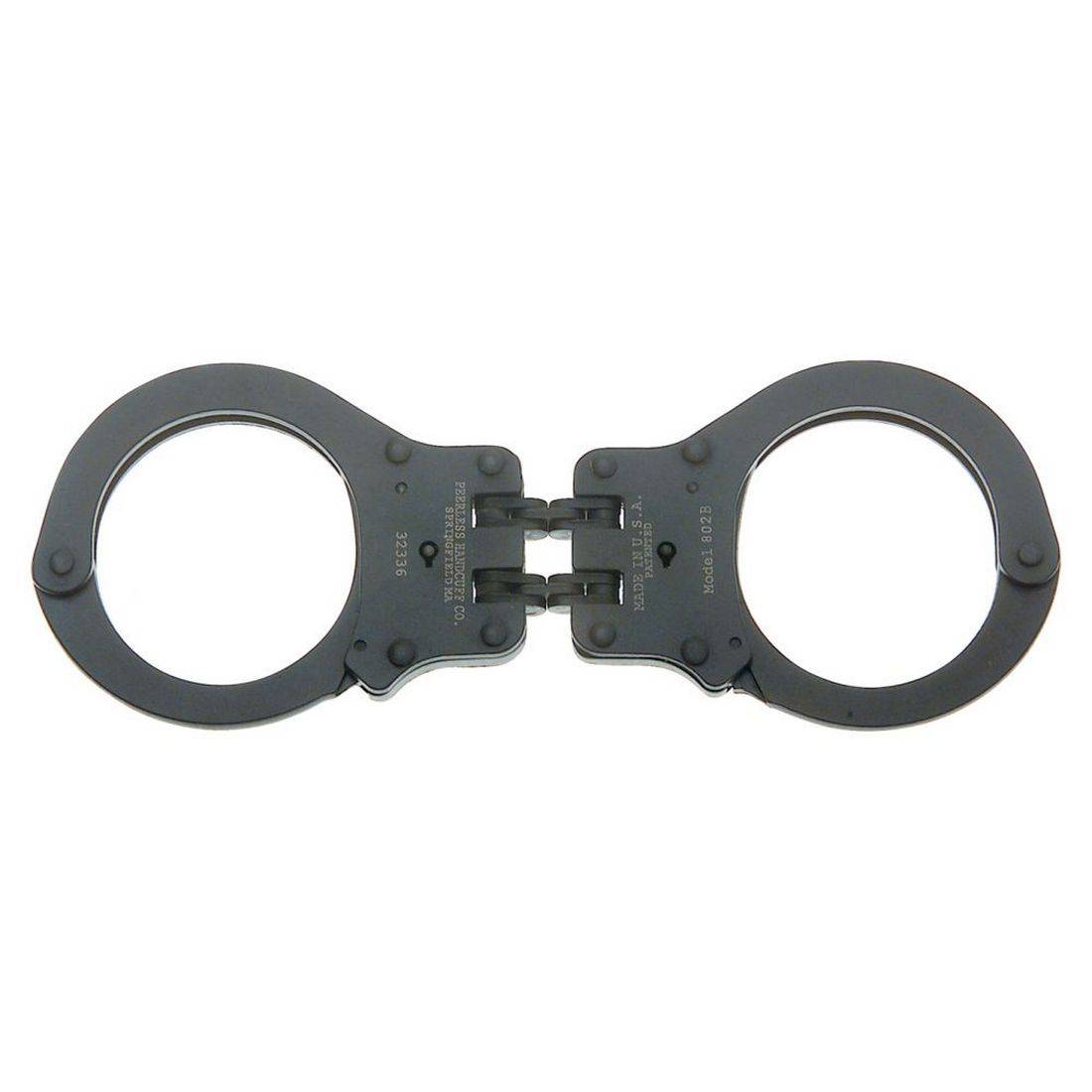 Peerless 802C Black Oxide Hinged Handcuff with Enhanced Durability