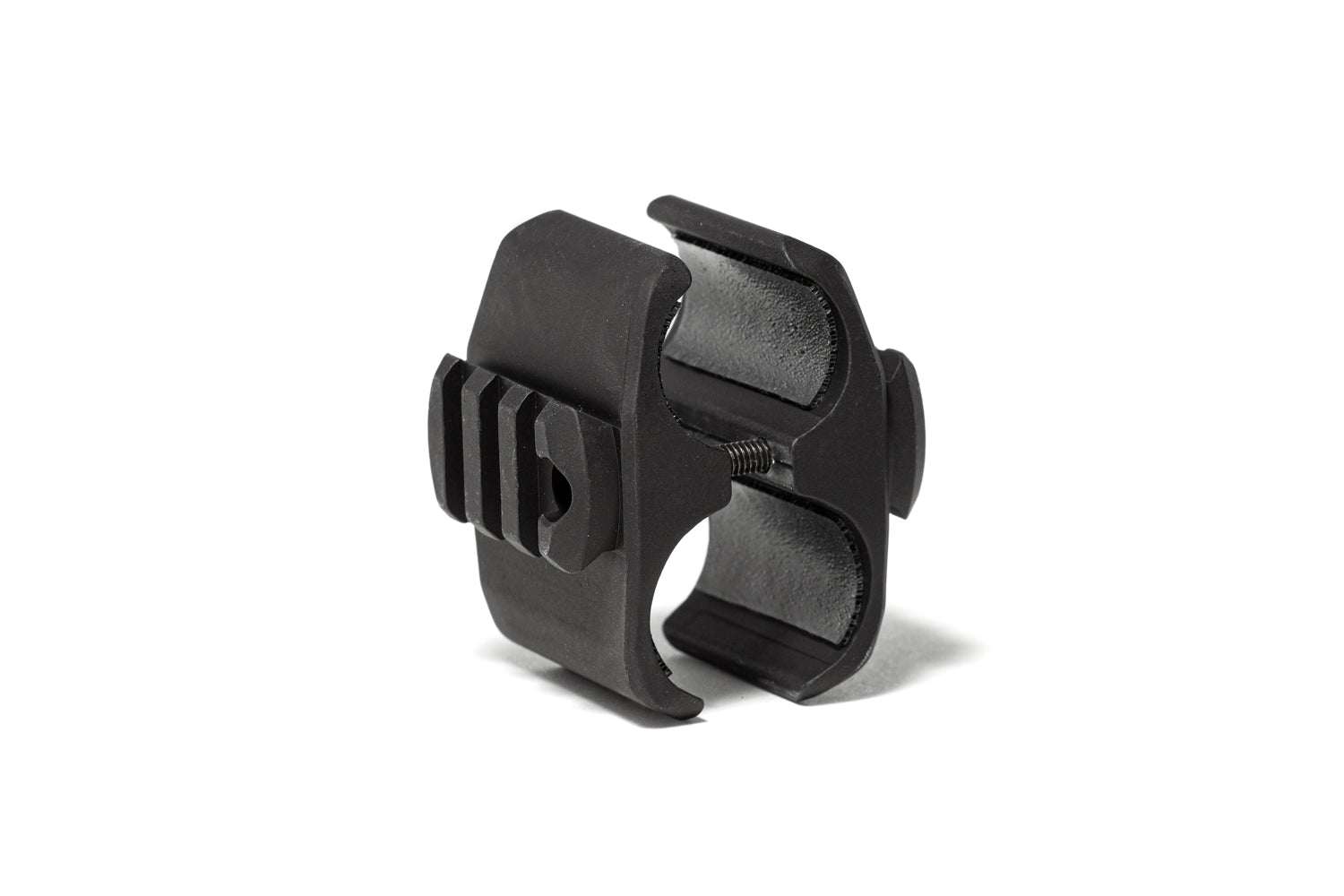 Lancer LSX Shotgun Extension Tube Clamp with Two Optional Picatinny Rails for Enhanced Stability