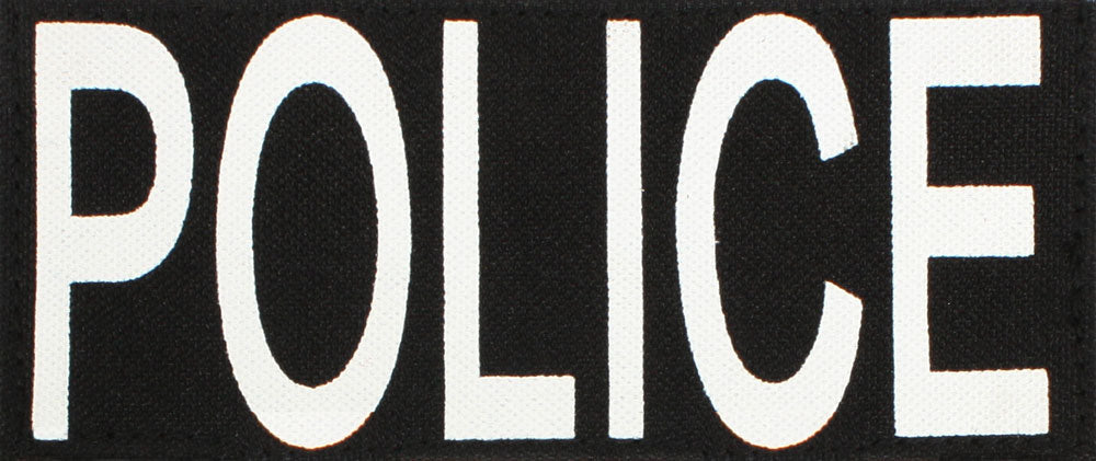 Law Enforcement Police Patch with Hook Back for Tactical Gear