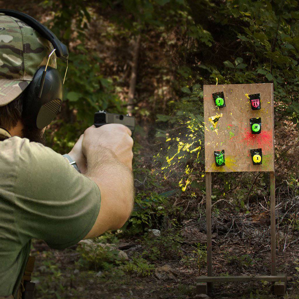 Reactive Pop Pack Shooting Targets for Fun and Skill Training