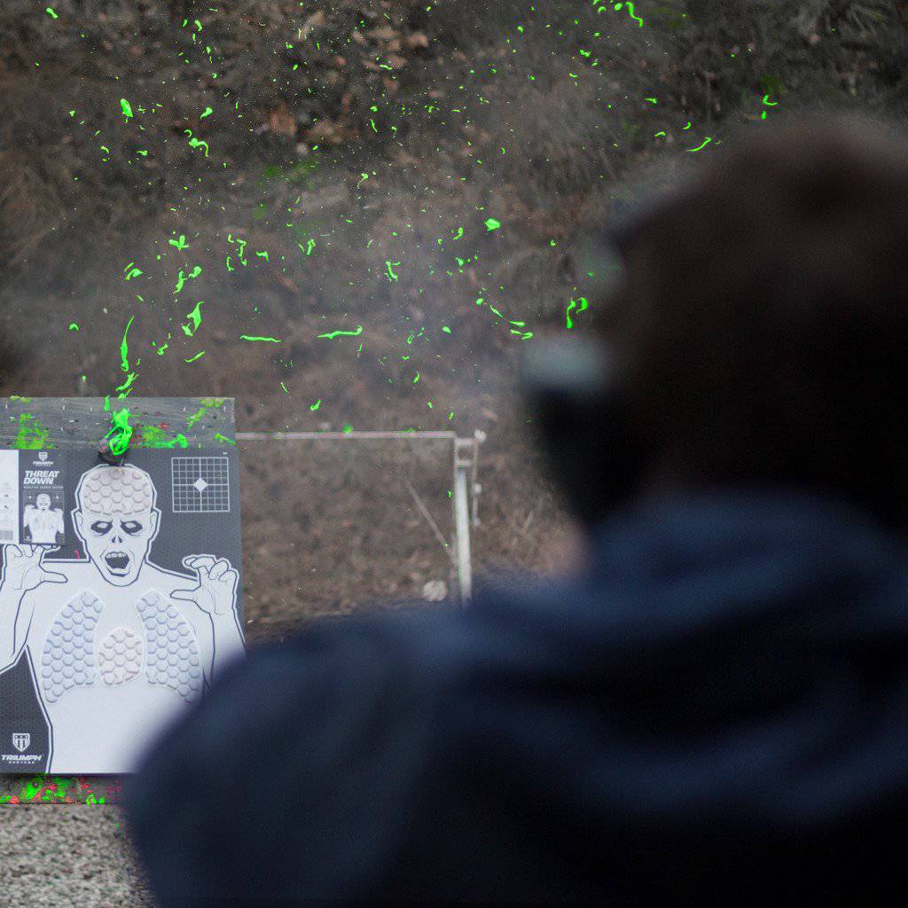 Reactive Pop Pack Shooting Targets for Fun and Skill Training