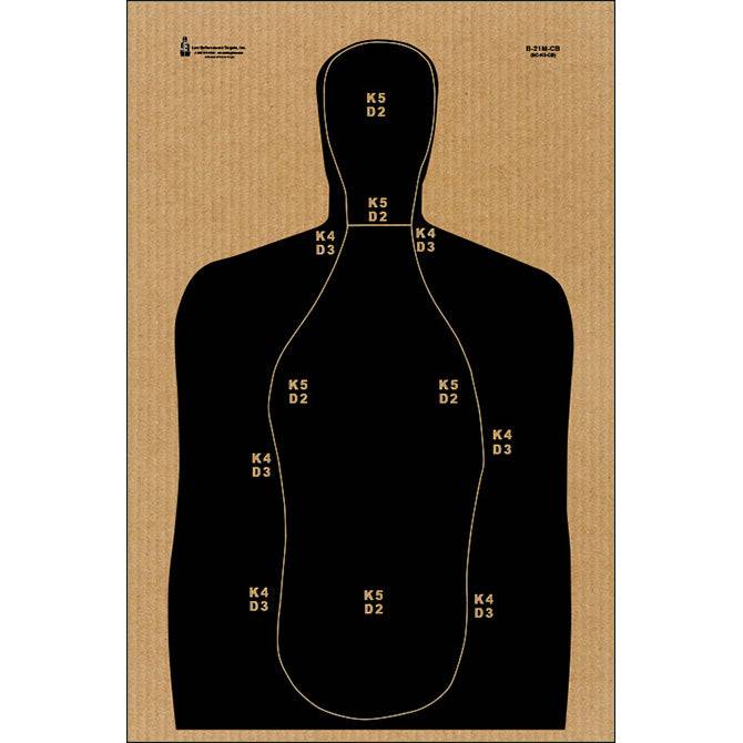 Action Targets Cardboard Shooting Target for SC Criminal Justice Academy - B - 21M