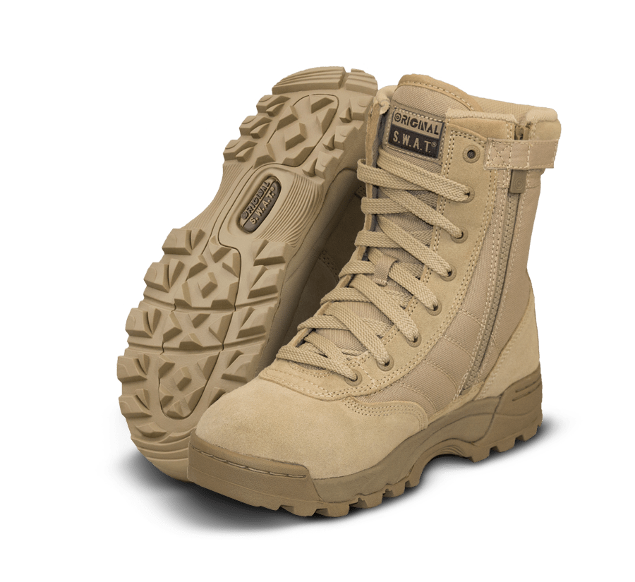SWAT Tactical Classic 9-Inch Side-Zip Police Boots - Model 115202