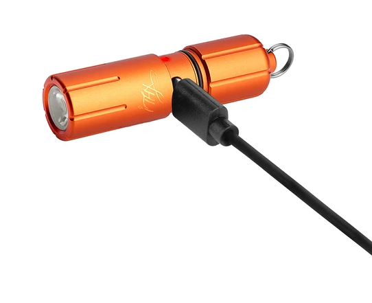 OLight Pumpkin Orange Keychain EDC Flashlight with High - Performance Features