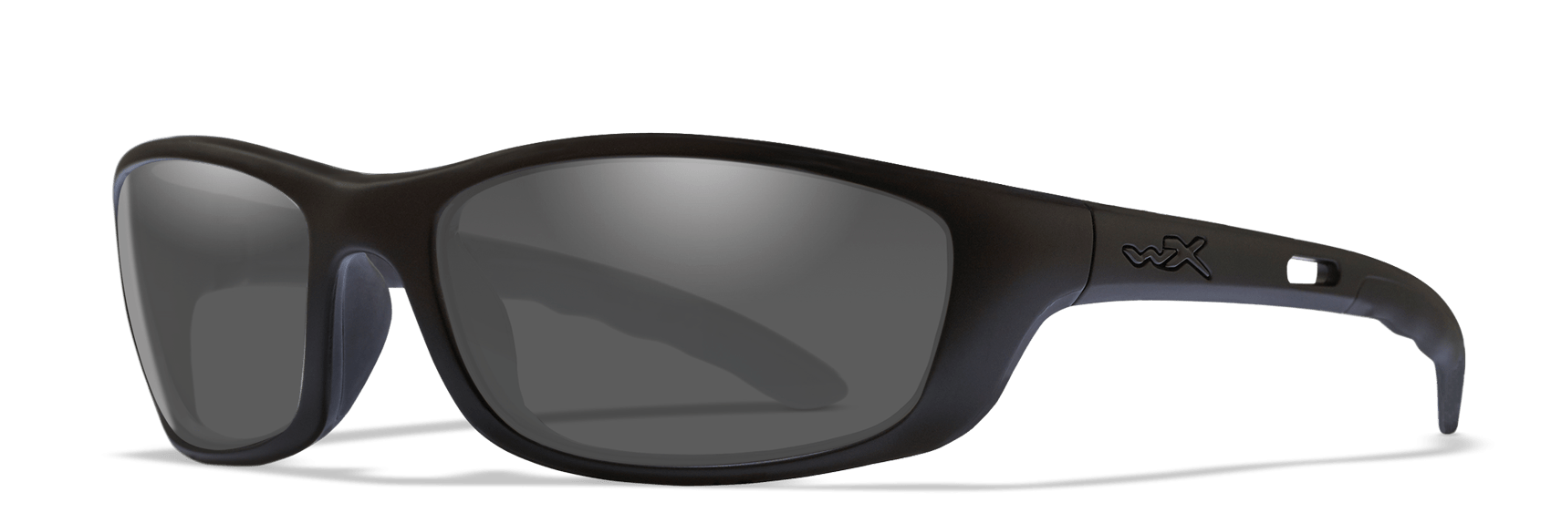 Wiley X P-17 Black Ops Bulletproof Safety Sunglasses with Smoke Grey Lenses and Matte Black Frames