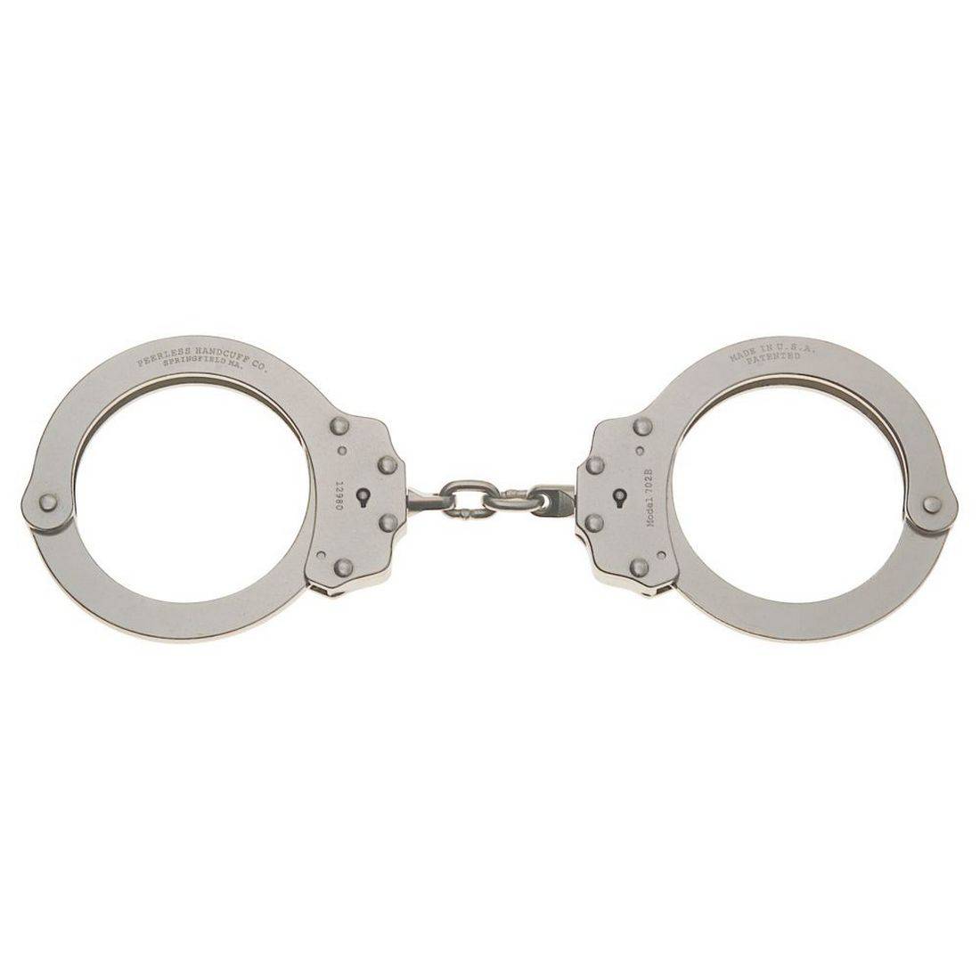Peerless Oversize 702C Chain Link Handcuffs for Larger Individuals and Special Security