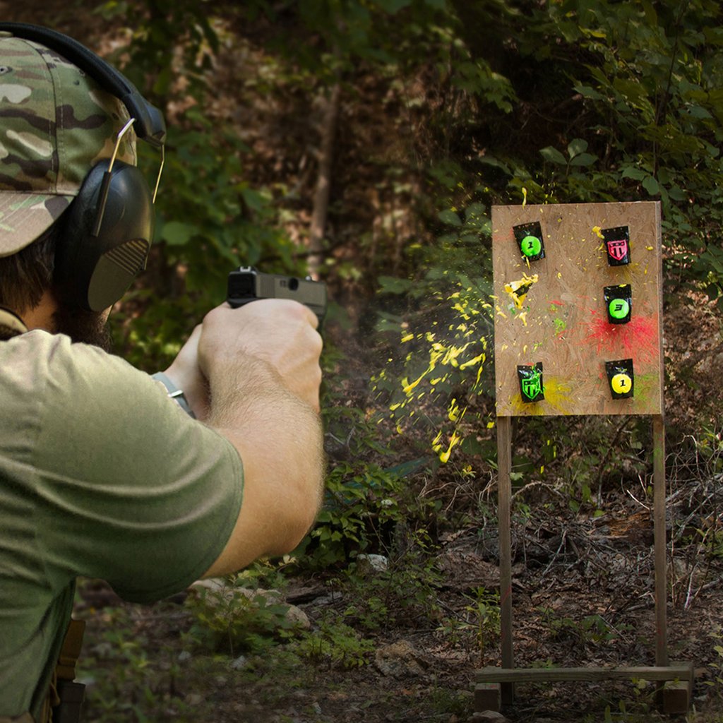 Reactive Pop Pack Shooting Targets for Fun and Skill Training