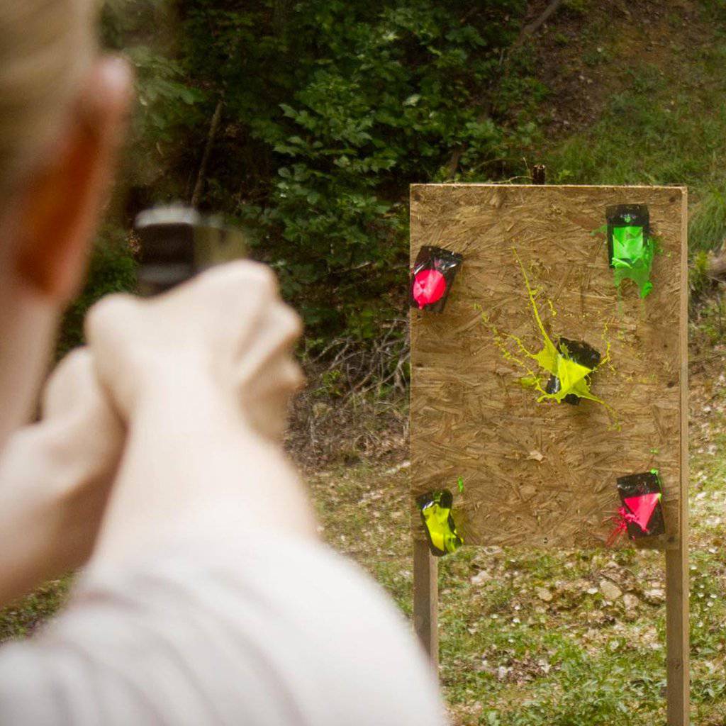 Reactive Pop Pack Shooting Targets for Fun and Skill Training