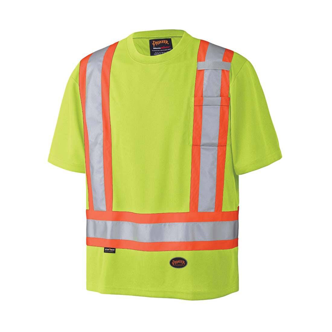 Pioneer High-Visibility Birdseye Style Men's Work T-Shirt