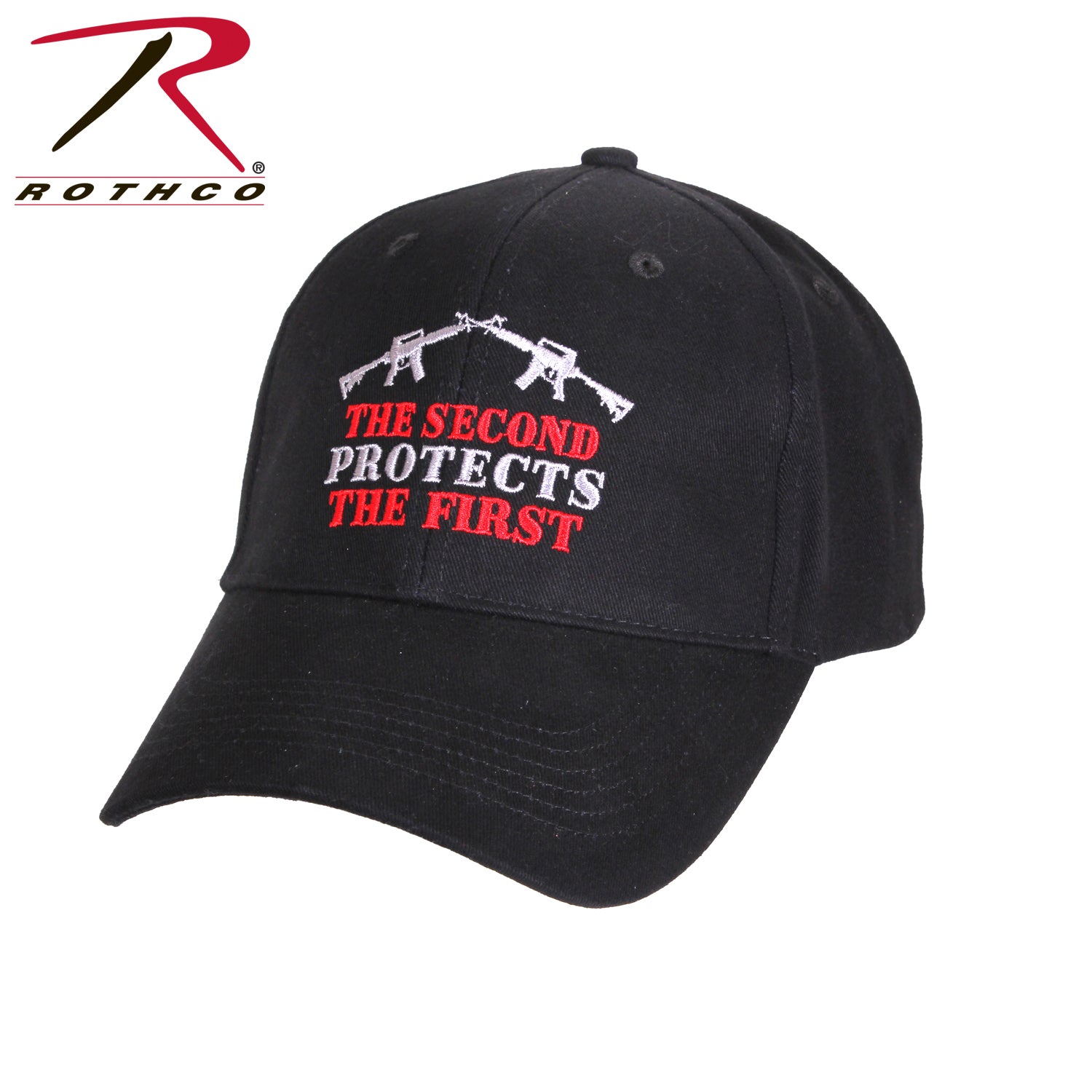 2nd Amendment Supports 1st Amendment Deluxe Low Profile Baseball Cap