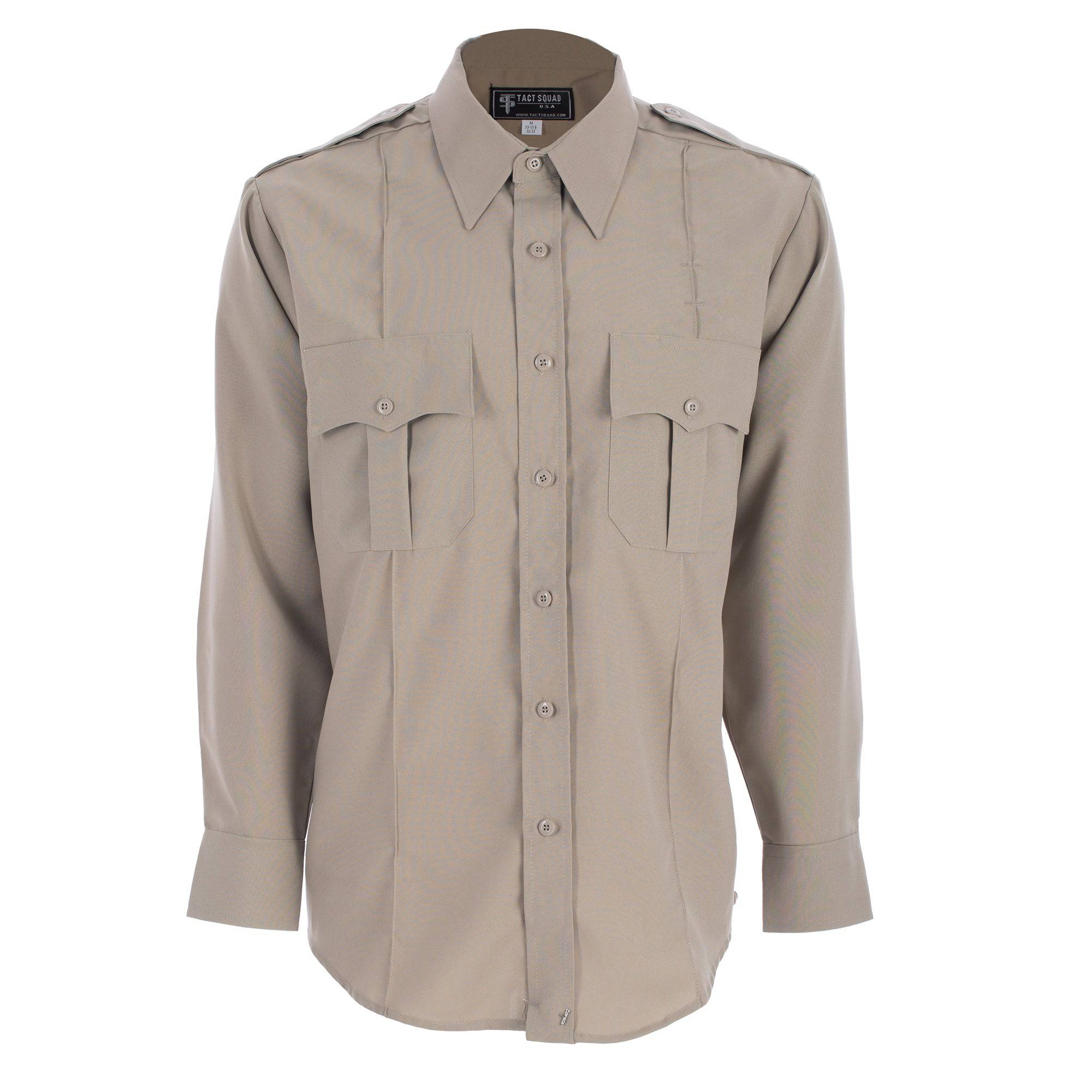Men's Tactical Squad 100% Polyester Long Sleeve Uniform Shirt - Model 8002