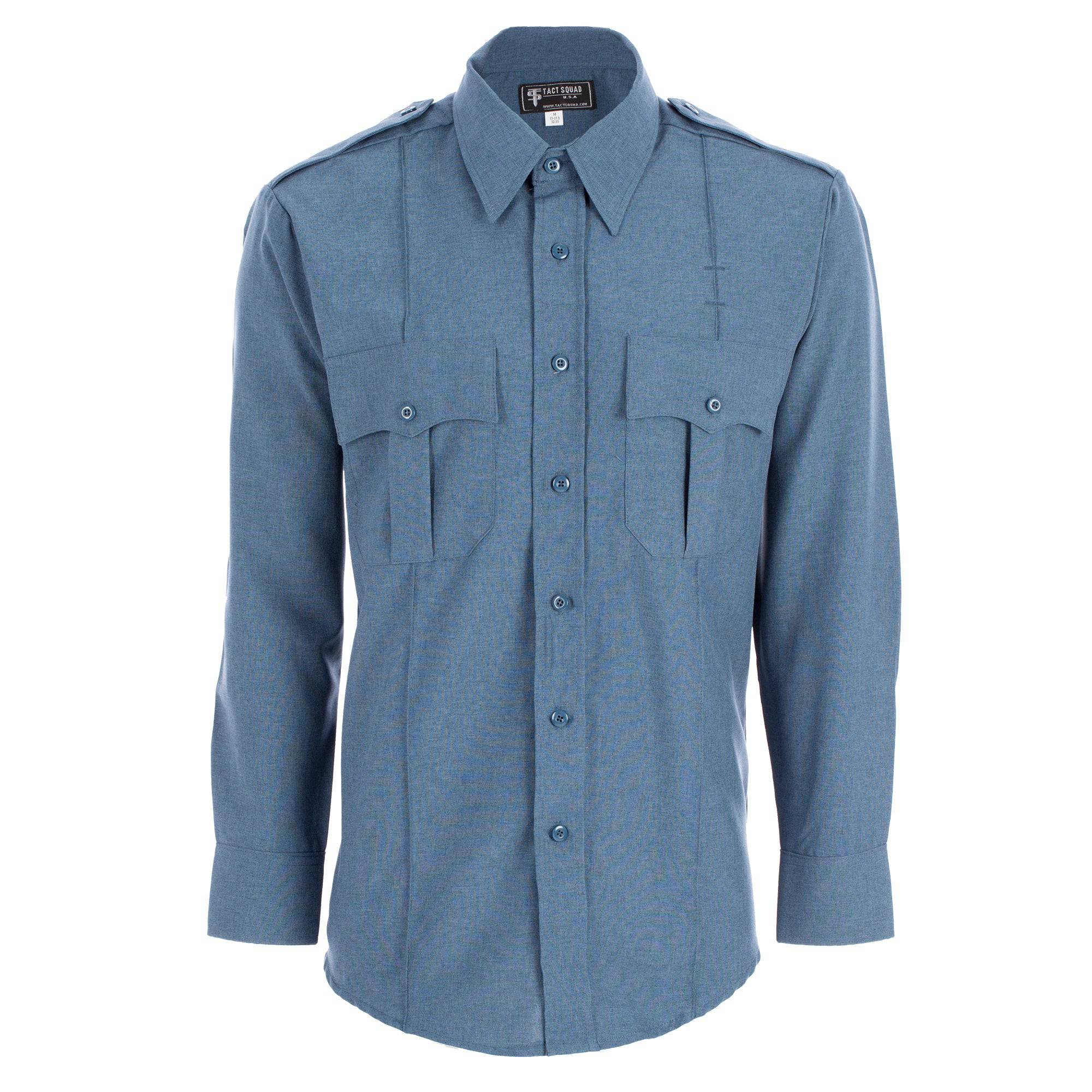 Men's Tactical Squad 100% Polyester Long Sleeve Uniform Shirt - Model 8002