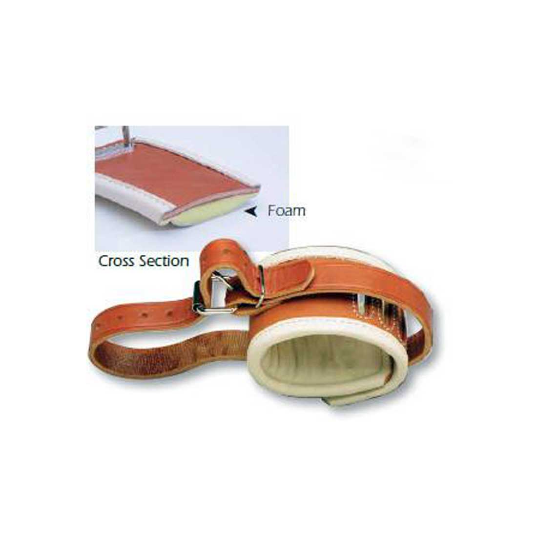 Humane Leather and Polyurethane Non-Locking Wrist Restraints for Safe and Comfortable Restraint Applications