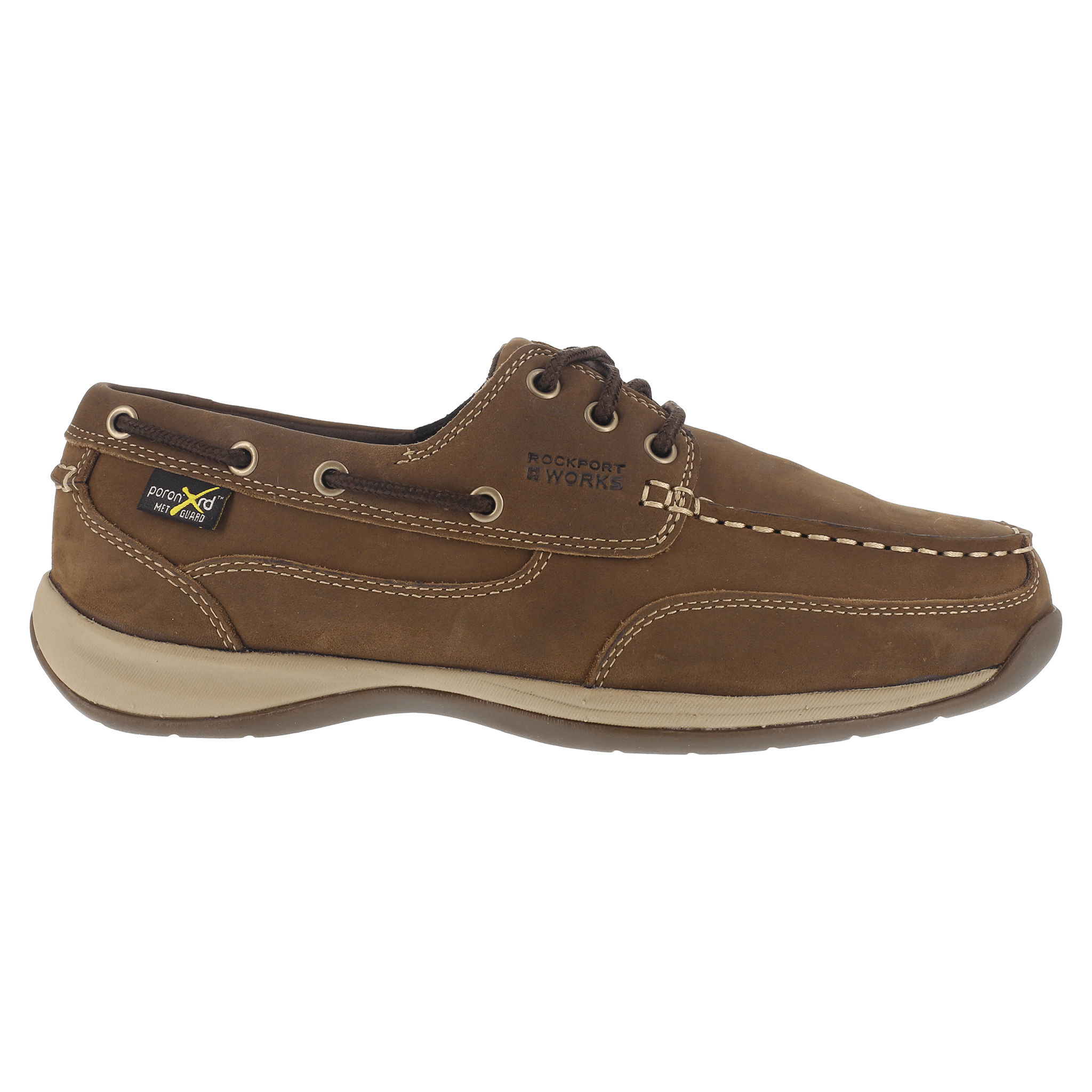 Rockport Men's Premium Sailing Club Three-Eye Lace-Up Boat Shoes with Poron XRD Internal Metatarsal Protection - RK6734