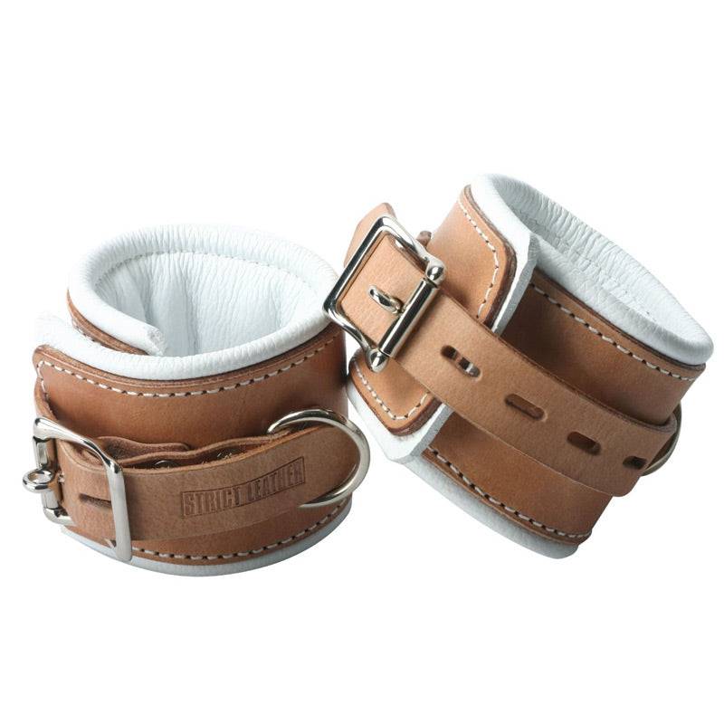 Humane Leather and Polyurethane Non-Locking Wrist Restraints for Safe and Comfortable Restraint Applications