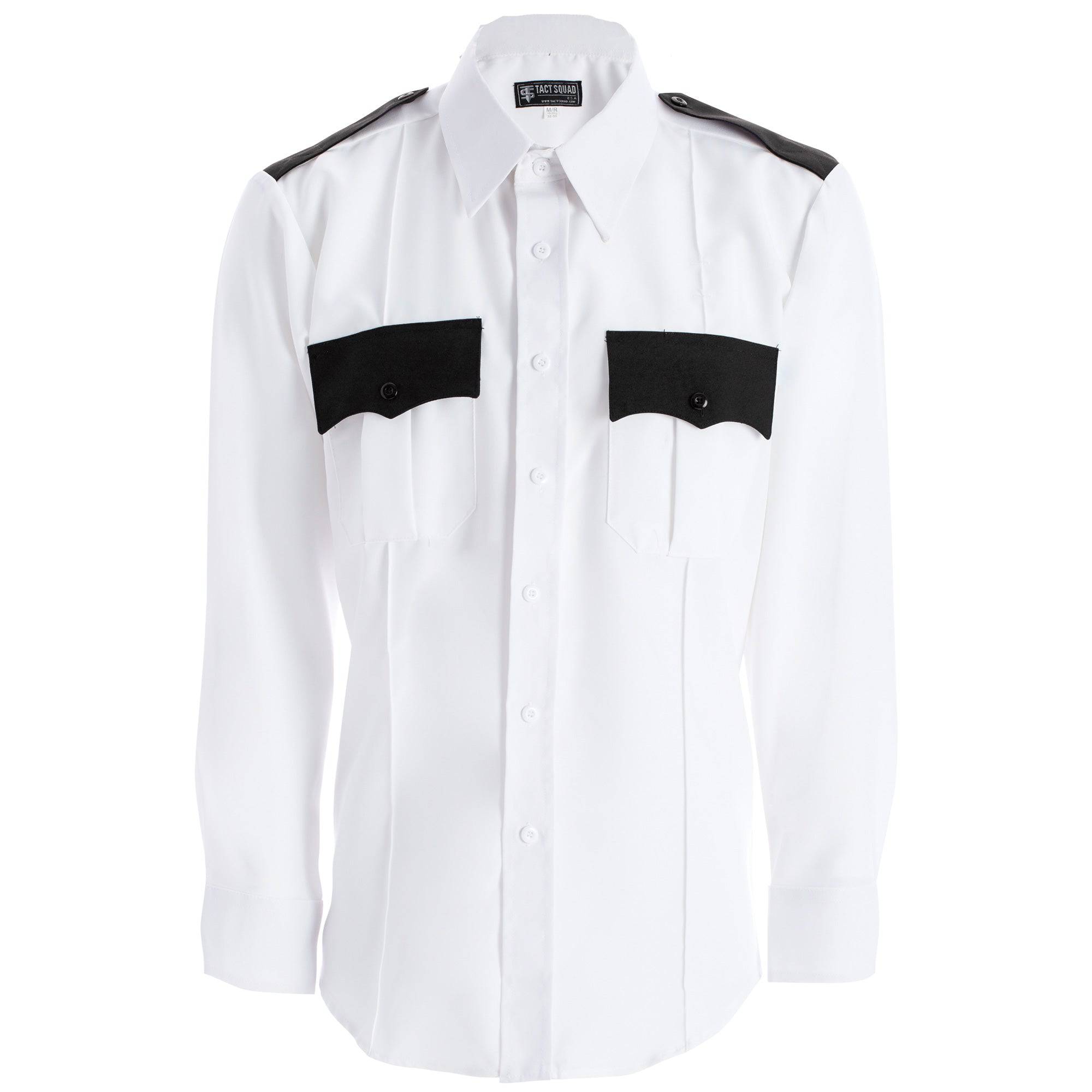 Men’s Tact Squad Two-Tone Polyester Long Sleeve Hidden-Zipper Shirt - 8002