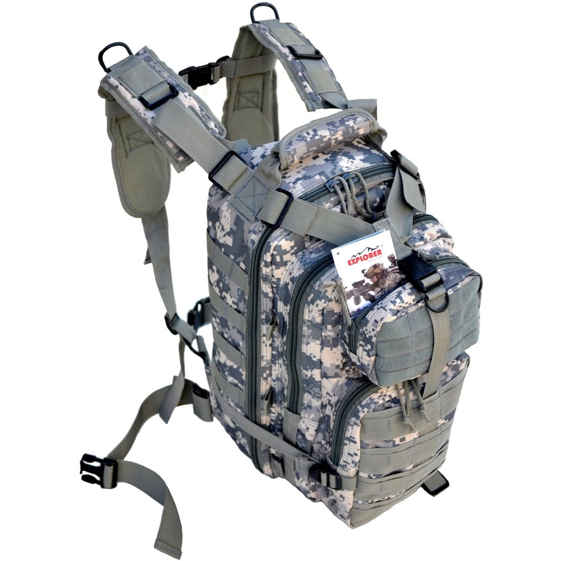 High - Performance Explorer B3 Tactical Assault Military - Style MOLLE Outdoor Backpack
