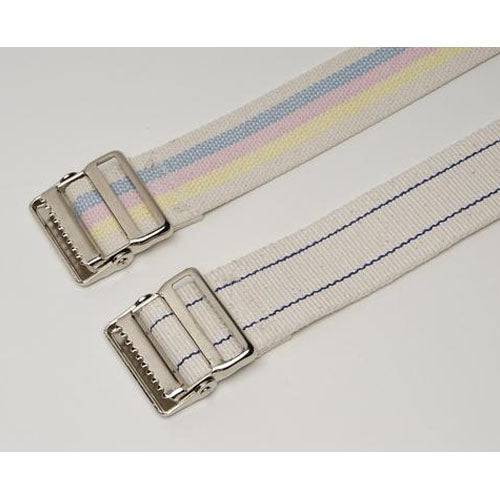 Humane Restraint Standard Cotton Web Gait Belts with Nickel Web Buckle