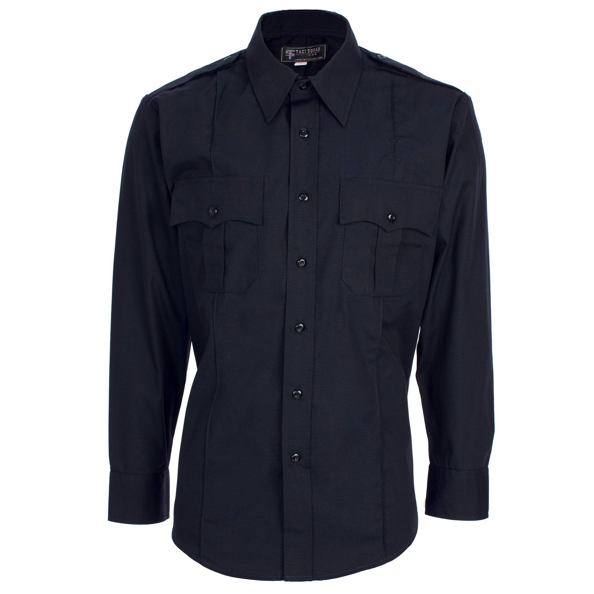 Tact Squad Men's Comfortable Polyester/Cotton Blend Long Sleeve Uniform Shirt - 8003