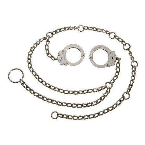 High - security Humane Restraint Waist Chain with Hip - positioned Handcuffs