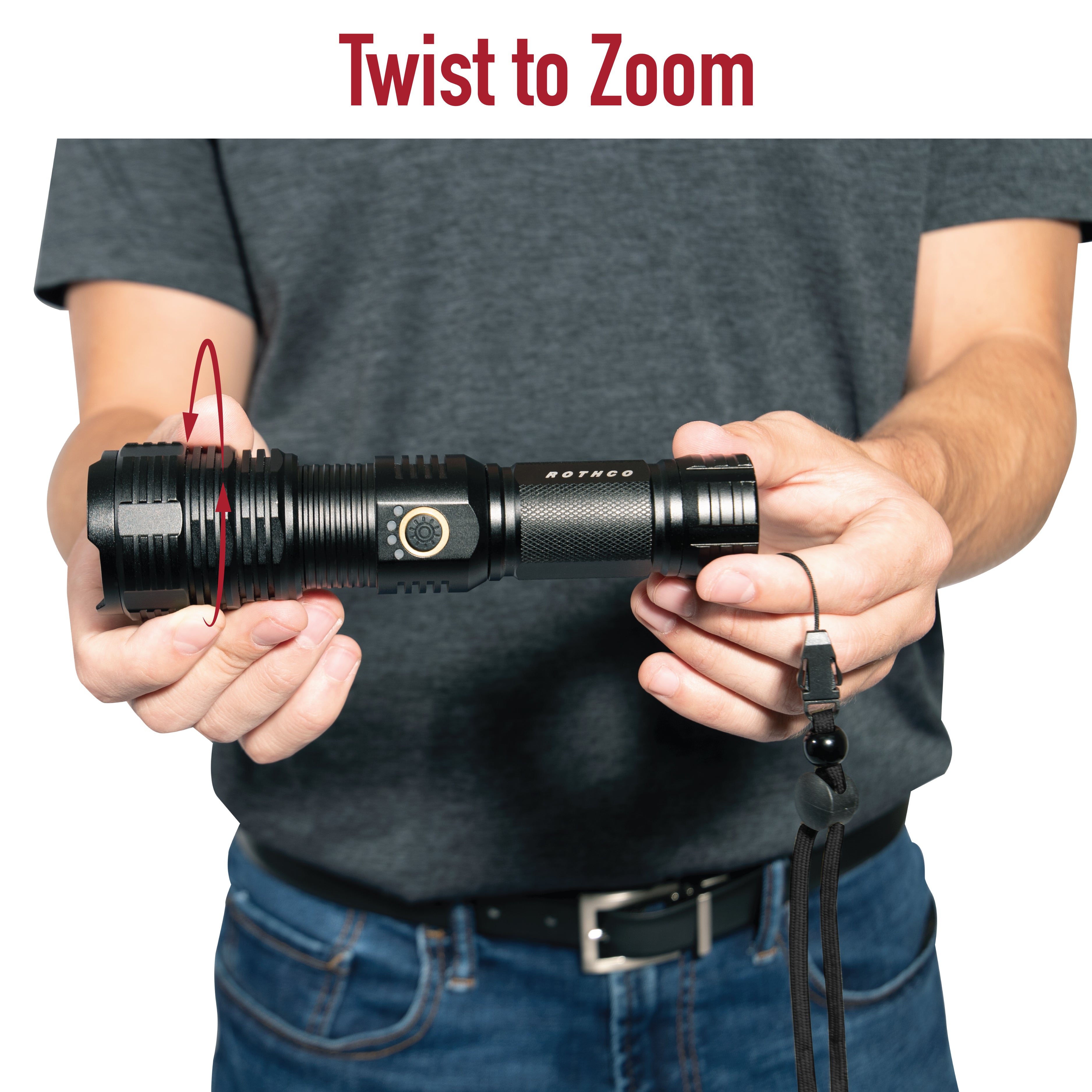 1500 Lumens Rechargeable Zoomable LED Tactical Task Light