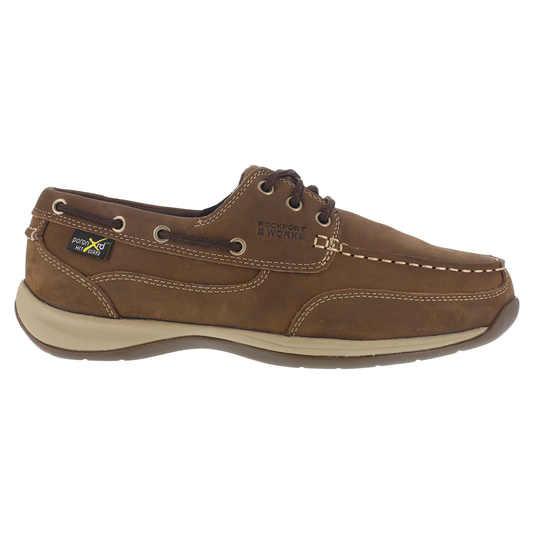 Rockport Men's Premium Sailing Club Three-Eye Lace-Up Boat Shoes with Poron XRD Internal Metatarsal Protection - RK6734