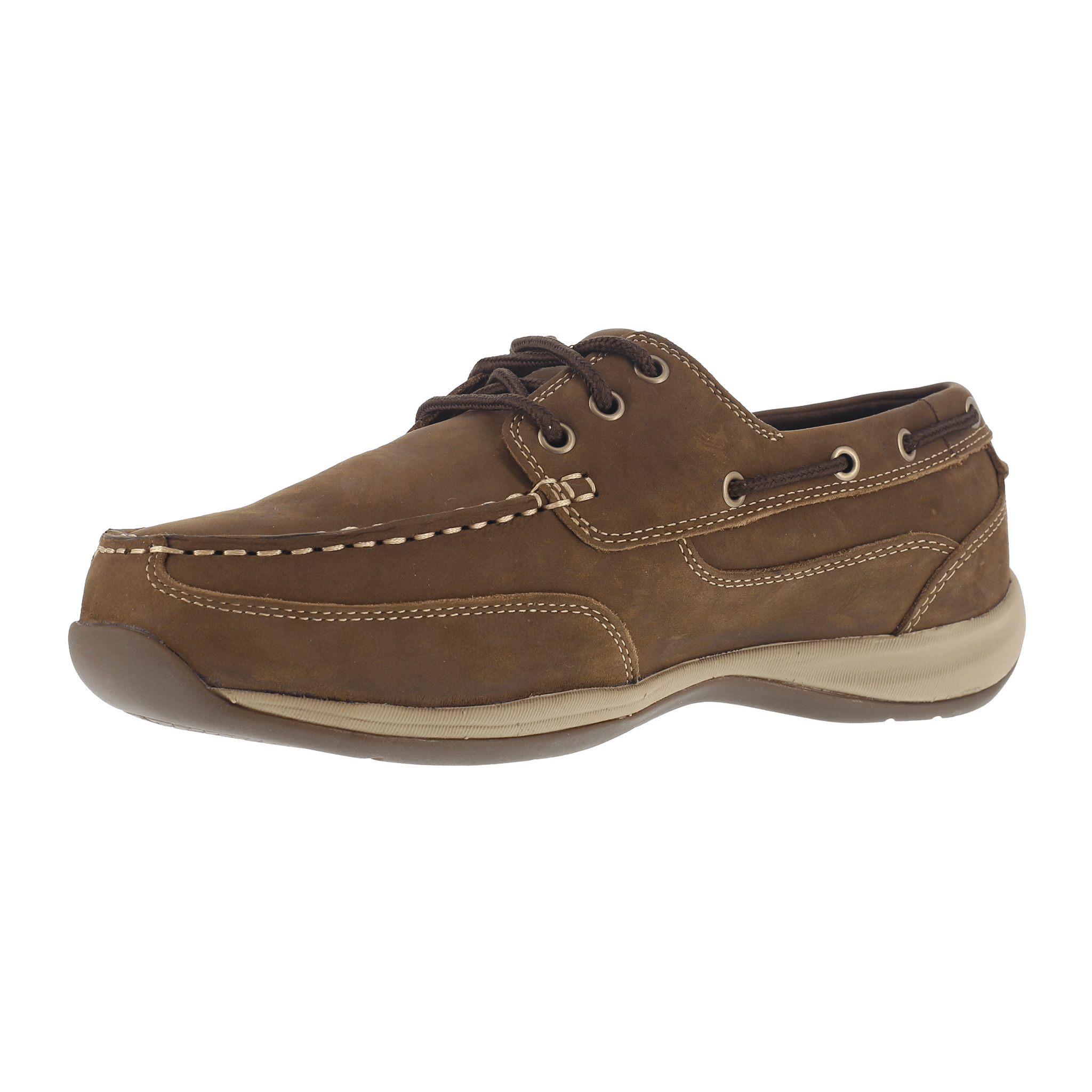 Rockport Men's Premium Sailing Club Three-Eye Lace-Up Boat Shoes with Poron XRD Internal Metatarsal Protection - RK6734