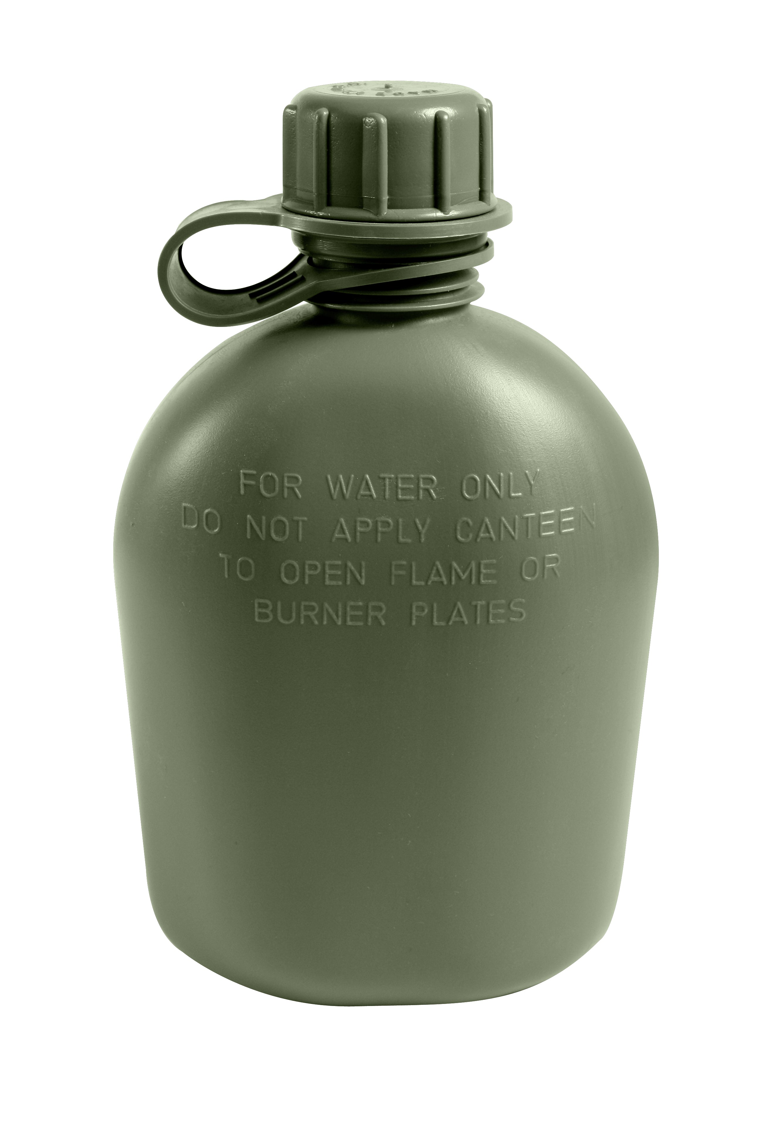 Authentic G.I. 3-Piece 1 Quart BPA-Free Plastic Canteen