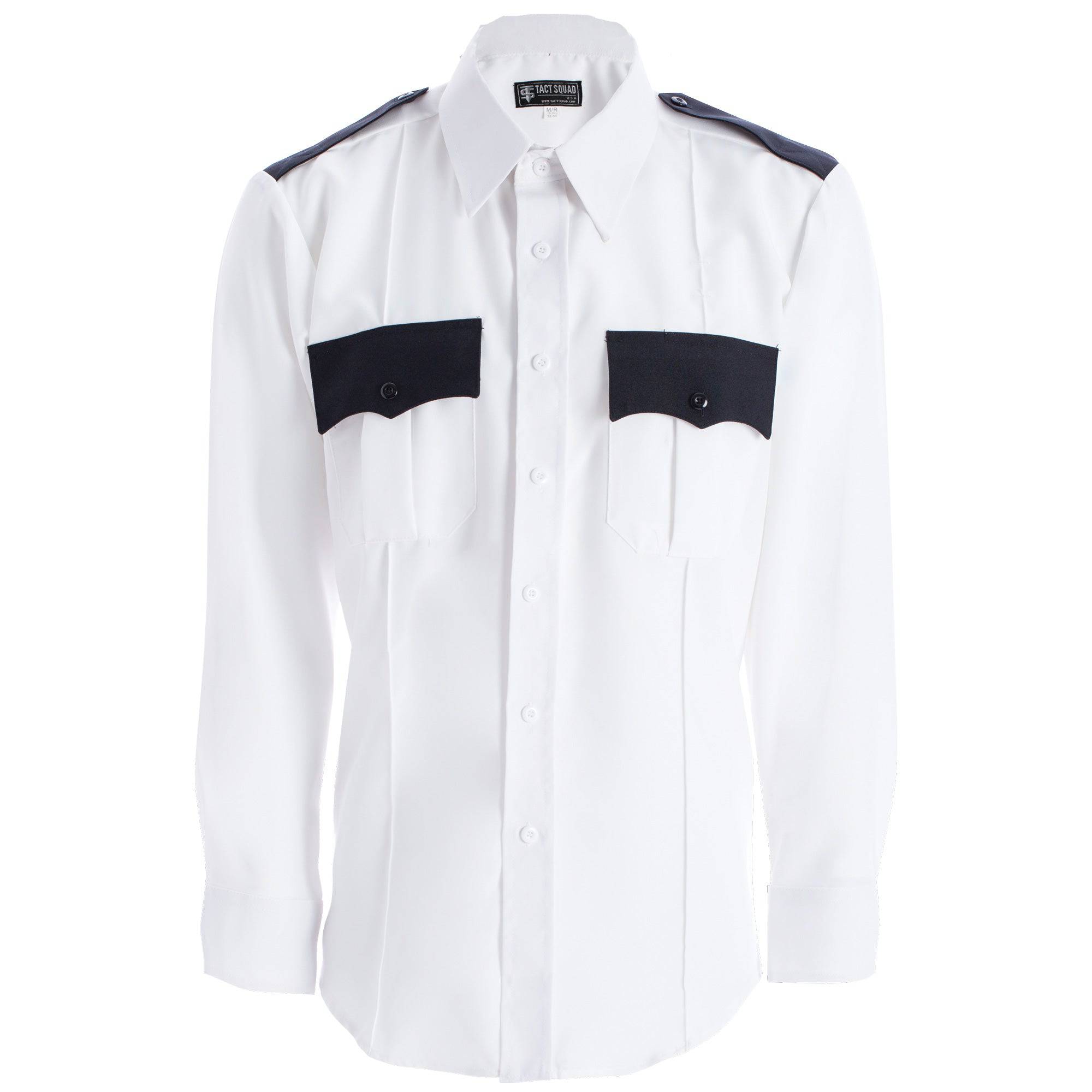 Men’s Tact Squad Two-Tone Polyester Long Sleeve Hidden-Zipper Shirt - 8002