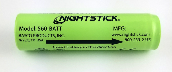 Rechargeable Replacement Lithium - Ion Battery Suitable for Select Nightstick Tactical Flashlights