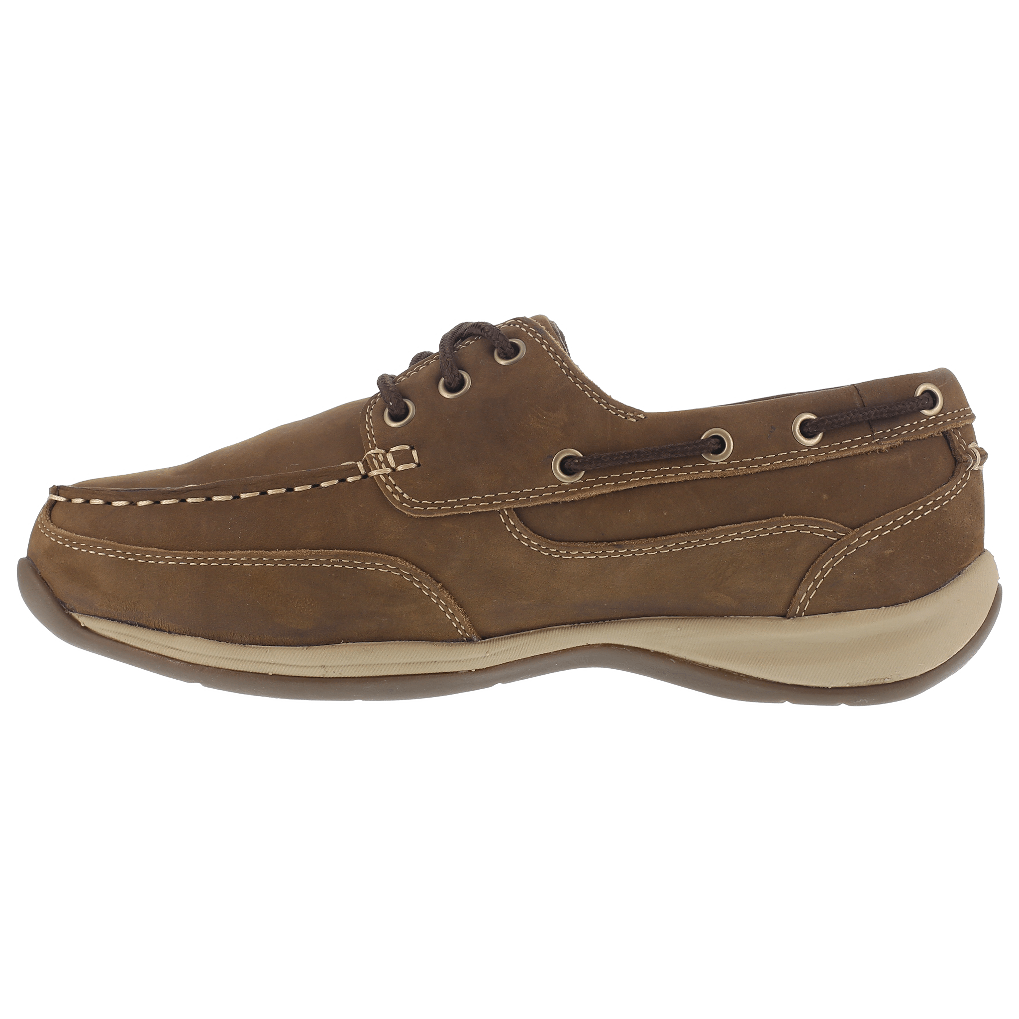 Rockport Men's Premium Sailing Club Three-Eye Lace-Up Boat Shoes with Poron XRD Internal Metatarsal Protection - RK6734